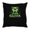 sham rocker shamrock Throw Pillow