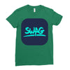 swag blu Ladies Fitted T-Shirt