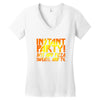 instant party girls Women's V-Neck T-Shirt