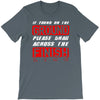 please drag across the finish line T-Shirt
