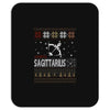 santa sagittarius christmas ugly t shirts Mousepad
