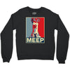 beaker meep poster, ideal birthday gift or present Crewneck Sweatshirt