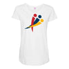 red blu yellow Maternity Scoop Neck T-shirt