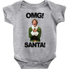 omg santa will ferrell Baby Bodysuit