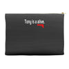 tony is alive sopranos Accessory Pouches