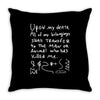 ron swanson's will riddle map parks and recreation Throw Pillow