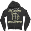 over caffeinated (3) Zipper Hoodie