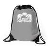 i'll fix it in photoshop Drawstring Bags