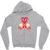 Flamingo Zipper Hoodie