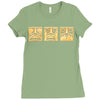 run from evil Ladies Fitted T-Shirt