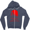dawn of the dead retro 70s horror zombie film Zipper Hoodie