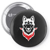 Siberian Husky Pin-back button