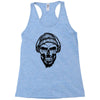 hipter skull Racerback Tank
