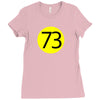 73 the perfect number t shirt the big bang theory cool funny Ladies Fitted T-Shirt