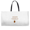 grandpa powered by coffee Weekender Totes