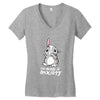 bunny anxiety Women's V-Neck T-Shirt