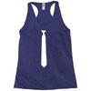 skinny white tie Racerback Tank