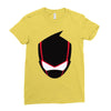 ninja mask on Ladies Fitted T-Shirt