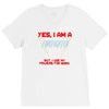 yes i am a firefighter V-Neck Tee