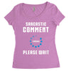 sarcastic comment loading Women's Triblend Scoop T-shirt