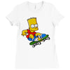 the simpson Ladies Fitted T-Shirt