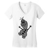 olaf frozen disney cartoon Women's V-Neck T-Shirt