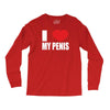 i love my penis  lustig macho funny party Long Sleeve Shirts