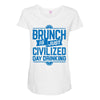 brunch day drinking Maternity Scoop Neck T-shirt