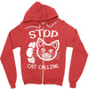 stop cat calling Zipper Hoodie