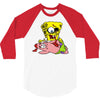 zombie spongebob 3/4 Sleeve Shirt