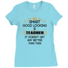 smart good looking teacher profession Ladies Fitted T-Shirt