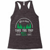 life is short take the trip buy the shoe Racerback Tank