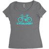 cycologist Women's Triblend Scoop T-shirt