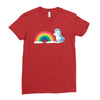 tasty rainbow Ladies Fitted T-Shirt