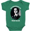 on wednesdays we wear black Baby Bodysuit