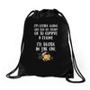 ice cream or a felony Drawstring Bags