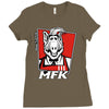 melmac fried kitten Ladies Fitted T-Shirt