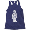 santa muerte blanca Racerback Tank