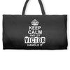 Keep Calm And Let Victor Handle It Weekender Totes