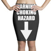 warning choking hazard printed Pencil Skirts