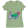 beer pong Ladies Fitted T-Shirt