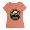 bah hum pug Women's Triblend Scoop T-shirt