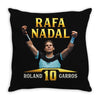 Rafa Nadal 10 Throw Pillow