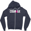 courage Zipper Hoodie