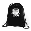 sloth's gym Drawstring Bags
