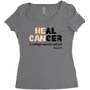 Heal Cancer Women's Triblend Scoop T-shirt