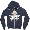 Careful I Already Kicked Cancer Ass Zipper Hoodie
