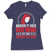 american by birth redhead by the grace of god Ladies Fitted T-Shirt