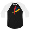 red blu yellow 3/4 Sleeve Shirt