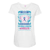 Never Underestimate the Strength of a Thyroid Cancer Warrior Maternity Scoop Neck T-shirt